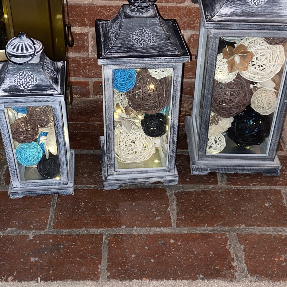 HOMEMADE Glass Lanterns - Picture 5 of 9